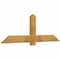 Ekena Millwork Eugene Rough Sawn Timber Gable Bracket, Western Red Cedar, 72"W x 24"H x 2"D x 6"F, 8/12 Pitch GBW072X24X0206EUG00RWR - alternate 2